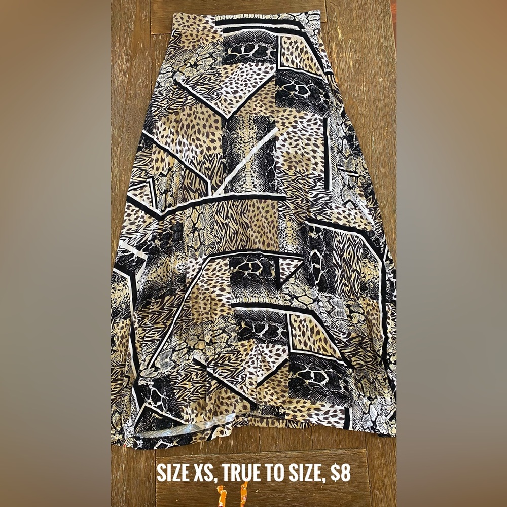 Snake print maxi